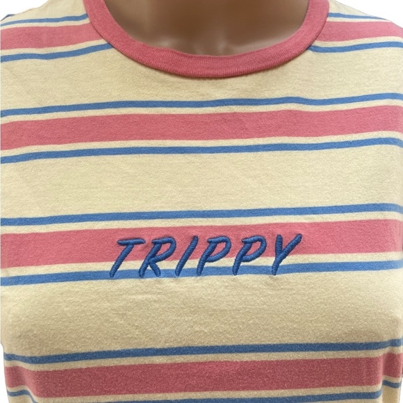 PacSun Trippy Graphic Striped T-Shirt - Picture 2 of 8